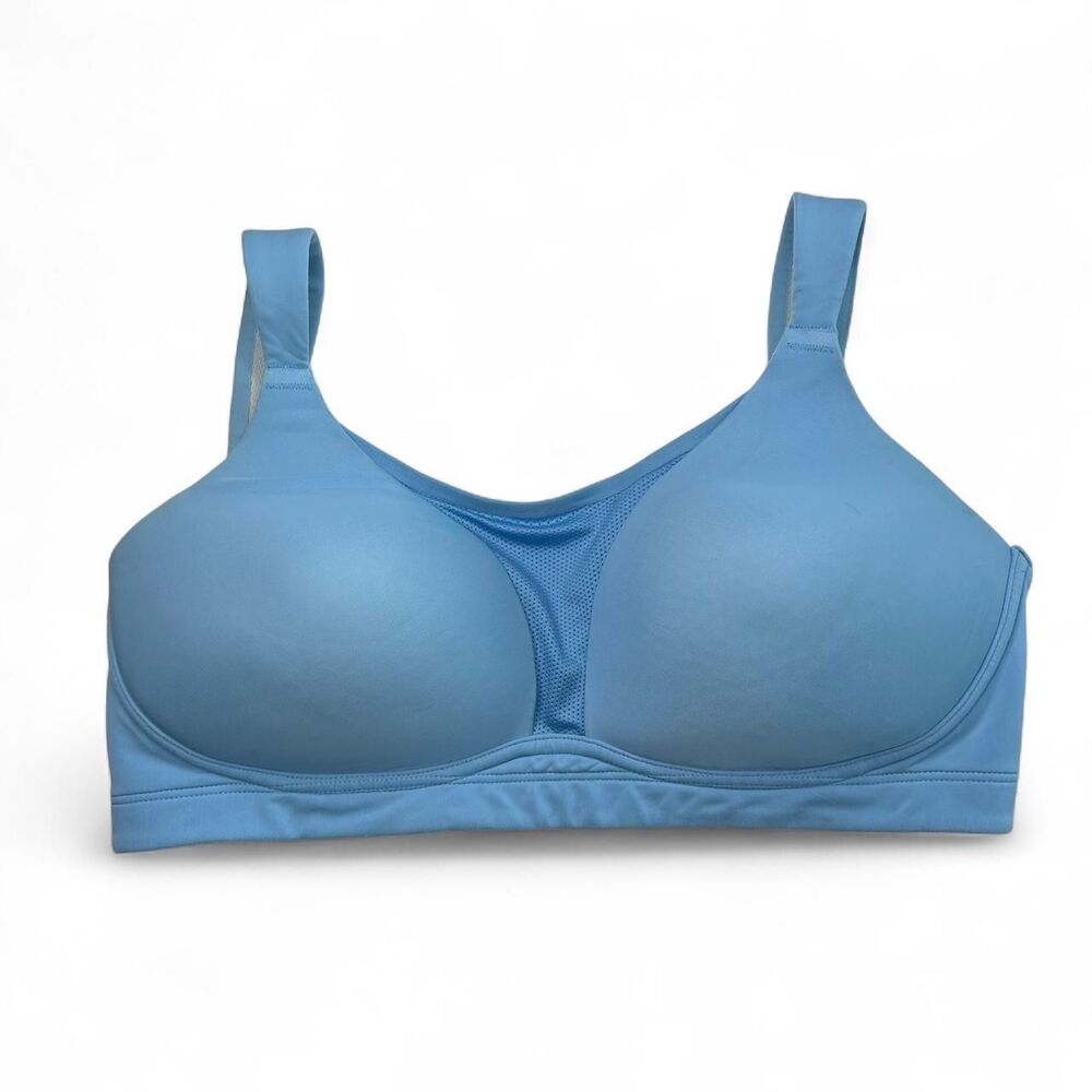 Brooks Moving Comfort blue sports bra Size 34DD